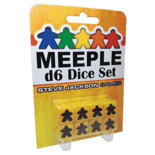 Meeple d6 Dice Set - Yellow